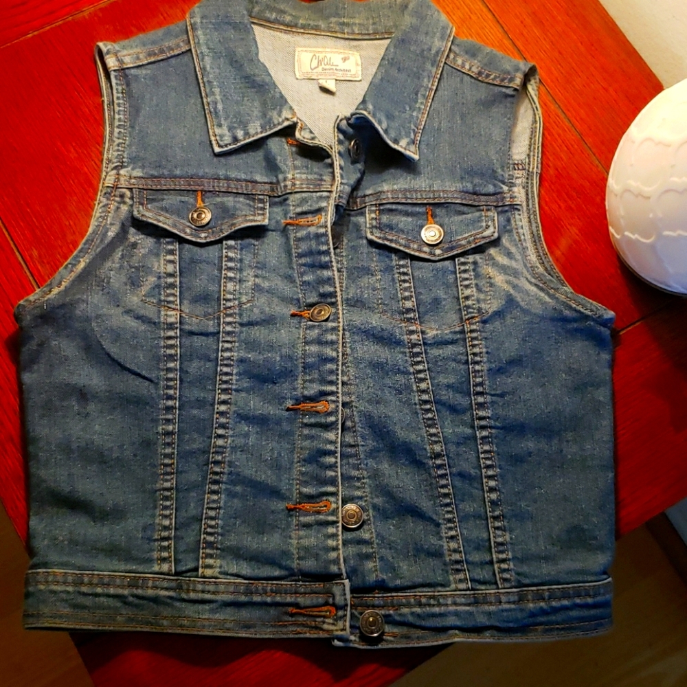 Denim jean vest